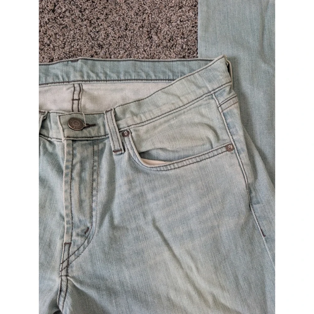 J Brand Tyler Perfect Slim Mens Light Wash Jeans Made in USA Blue - Picture 4 of 8